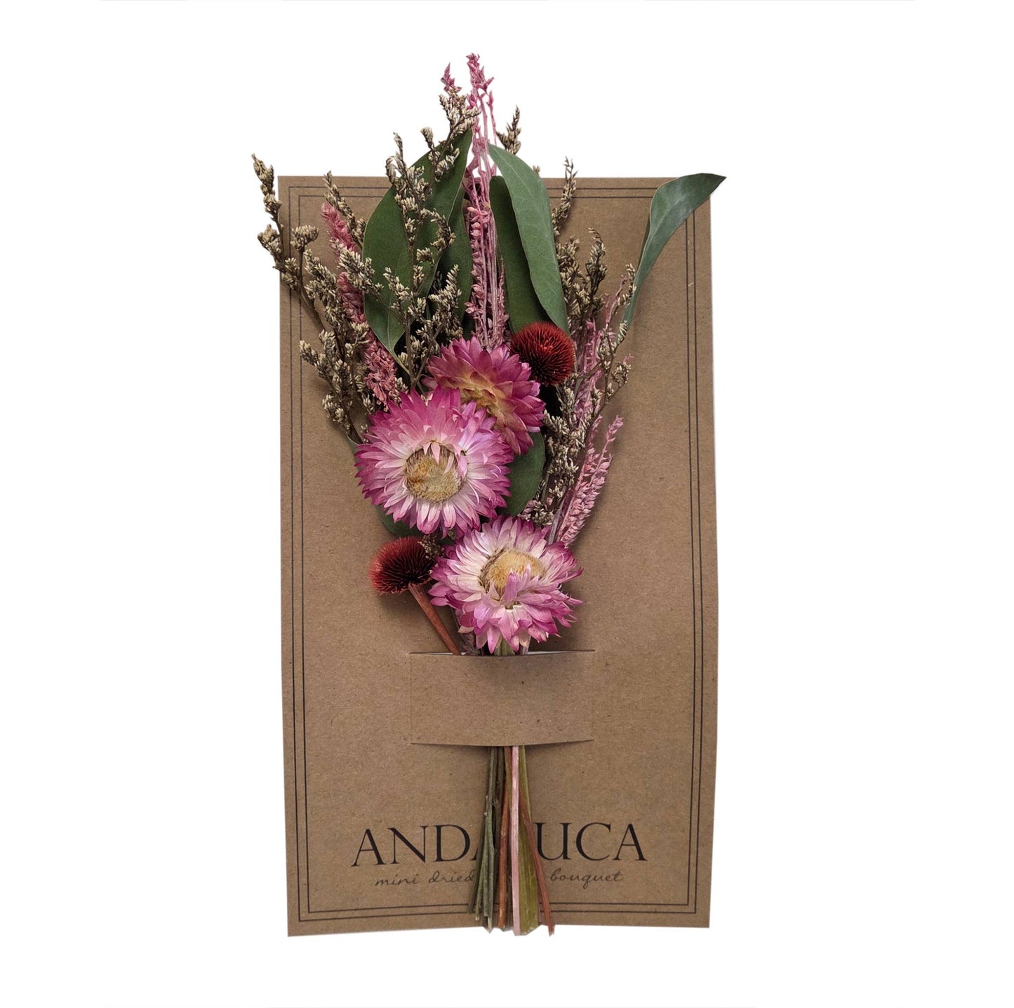 Pink Strawflower Sweet Mini Bouquet #238