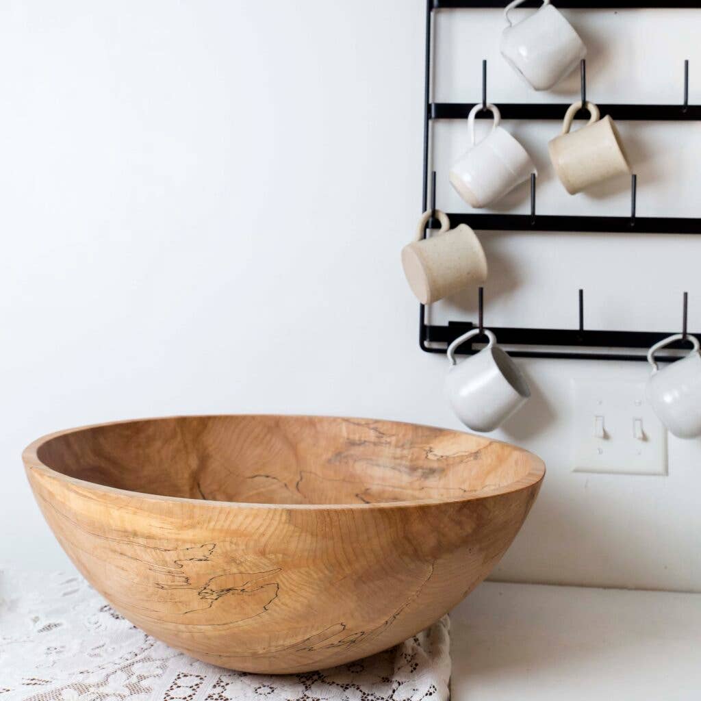 PETERMANS | 13" Spalted/Ambrosia Round Bowl