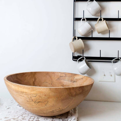 PETERMANS | 13" Spalted/Ambrosia Round Bowl