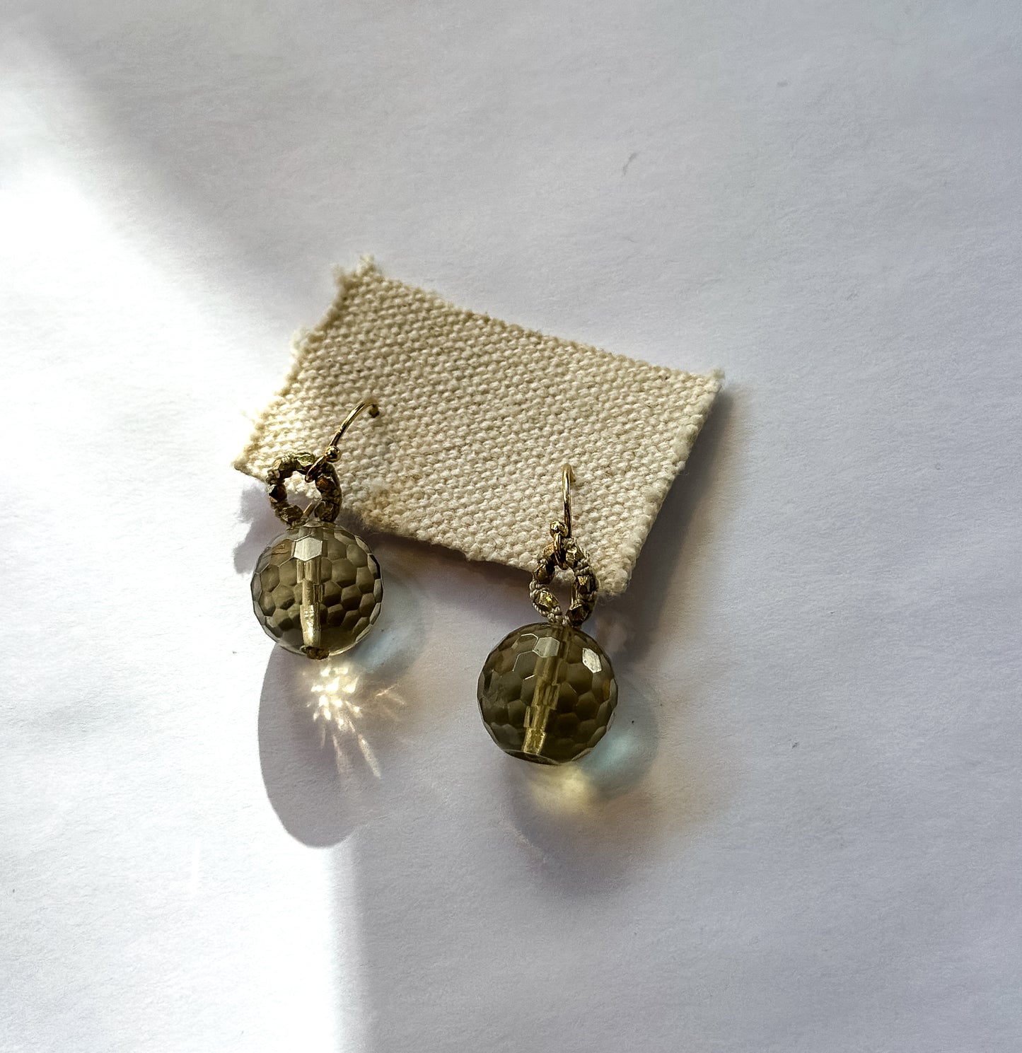 DANIELLE WELMOND | Smokey Topaz & Gold Vermeil Earrings