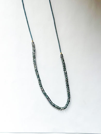 DEBBIE FISHER | Mystic Quartz and Seed Bead Necklace
