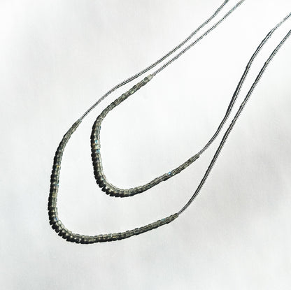 DEBBIE FISHER | Double Necklace of Labradorite Beads