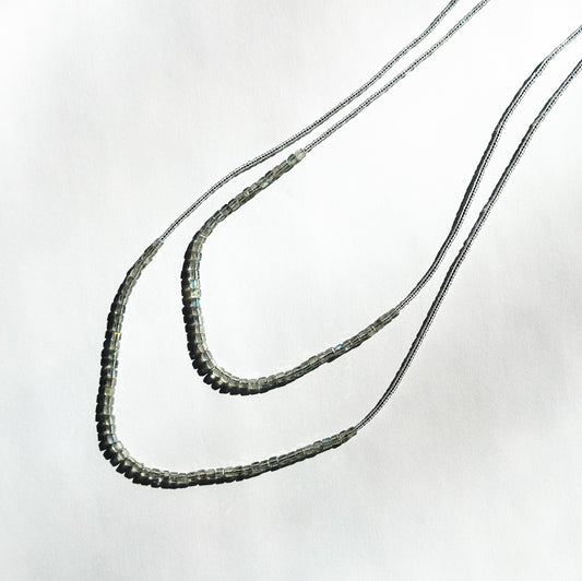 DEBBIE FISHER | Double Necklace of Labradorite Beads