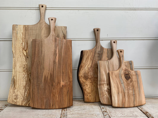 18" AMBROSIA MAPLE SERVING BOARD W/ HANDLE