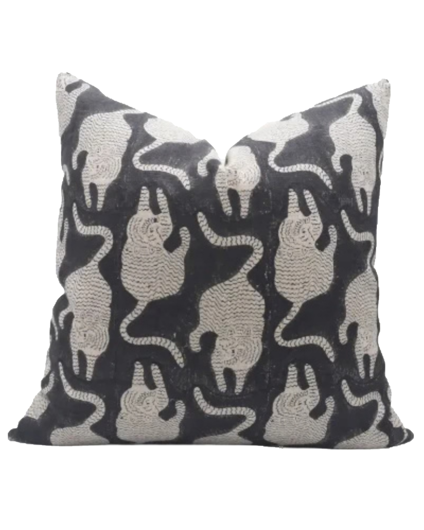 Unique Block Design Thick Linen  Pillow | Mushak