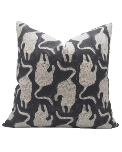Unique Block Design Thick Linen  Pillow | Mushak