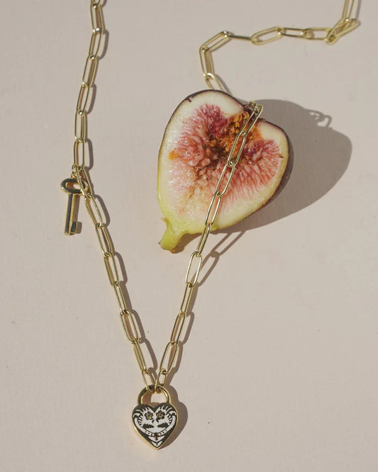 SATOMI STUDIO | Gembok Enameled Heart Necklace