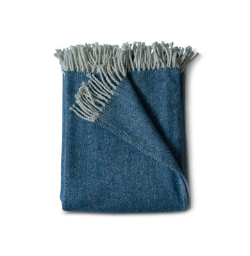 Evangeline | DUSK 100% COTTON HERRINGBONE THROW