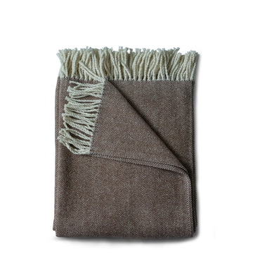 Evangeline | CEDAR 100% COTTON HERRINGBONE THROW