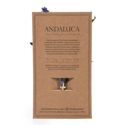 Eucalyptus & Purple Larkspur Mini Bouquet #58
