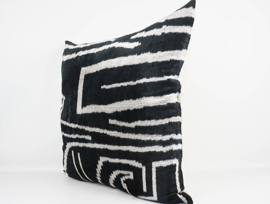 HANDMADE IKAT SILK/VELVET PILLOW | 24