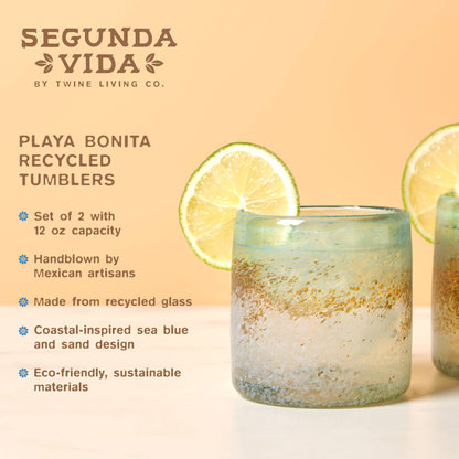 Segunda Vida Playa Bonita Recycled Tumblers Single