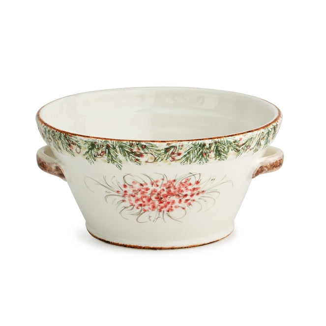 Natale Small Handled Bowl