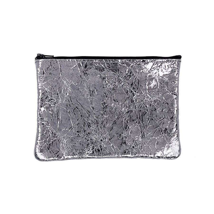 Medium Zip Pouch: Candy Patent Turquoise