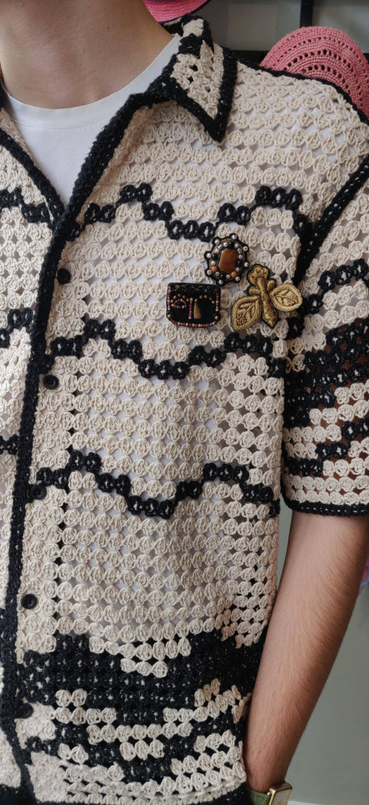 MY BOB FACE Brooch