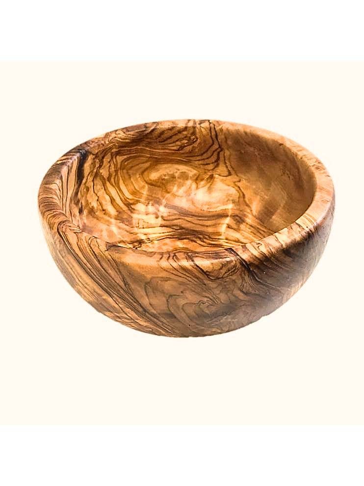 Small Olive Wood Snack Bowl: 5.5"