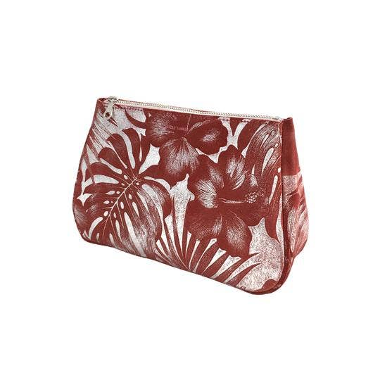 Medium Fatty Pouch: Metallic Distress Nacy/Black