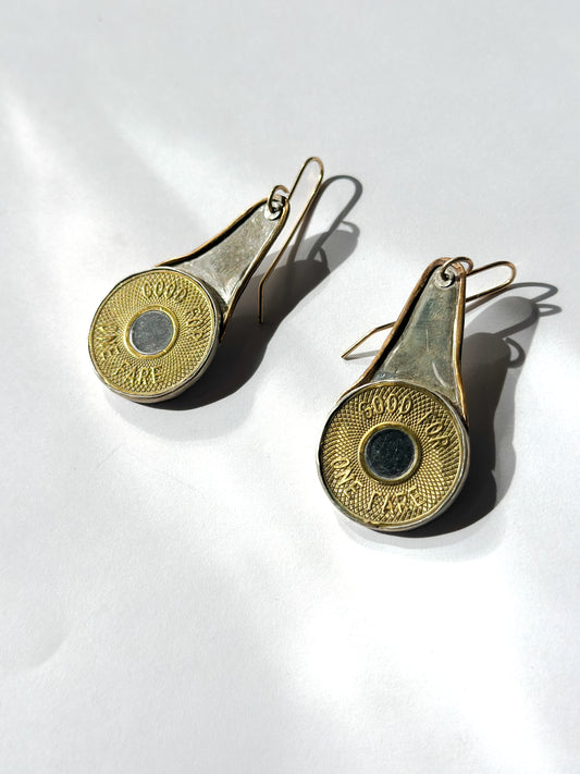 JADEWATER DESIGN | Vintage NYC Subway Tokens in Silver & Gold