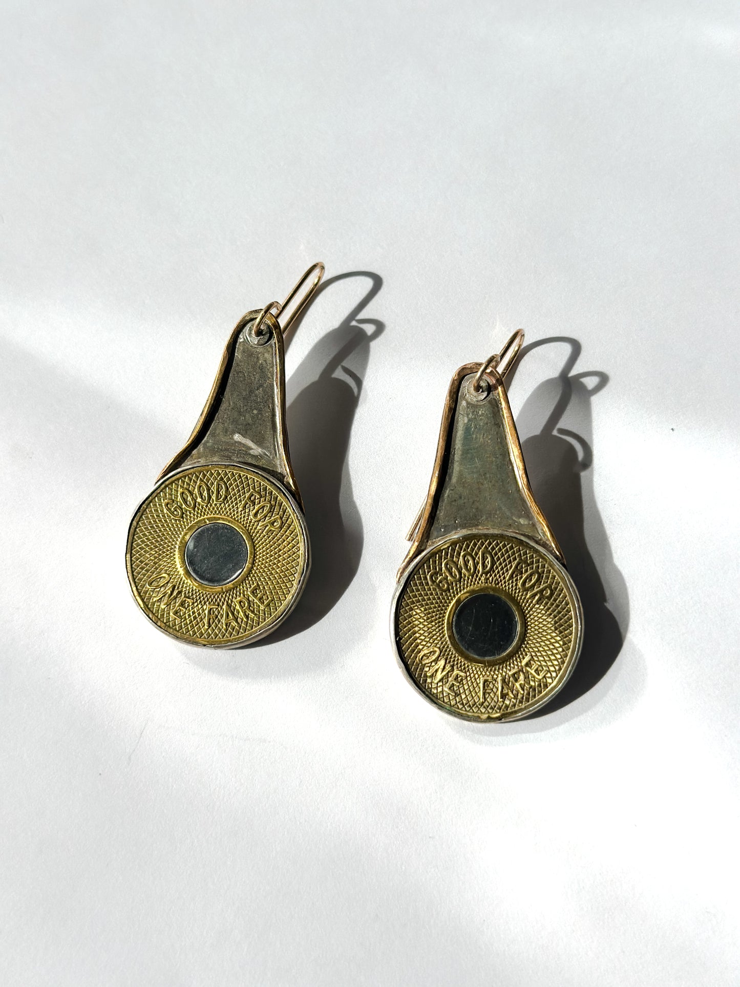 JADEWATER DESIGN | Vintage NYC Subway Tokens in Silver & Gold