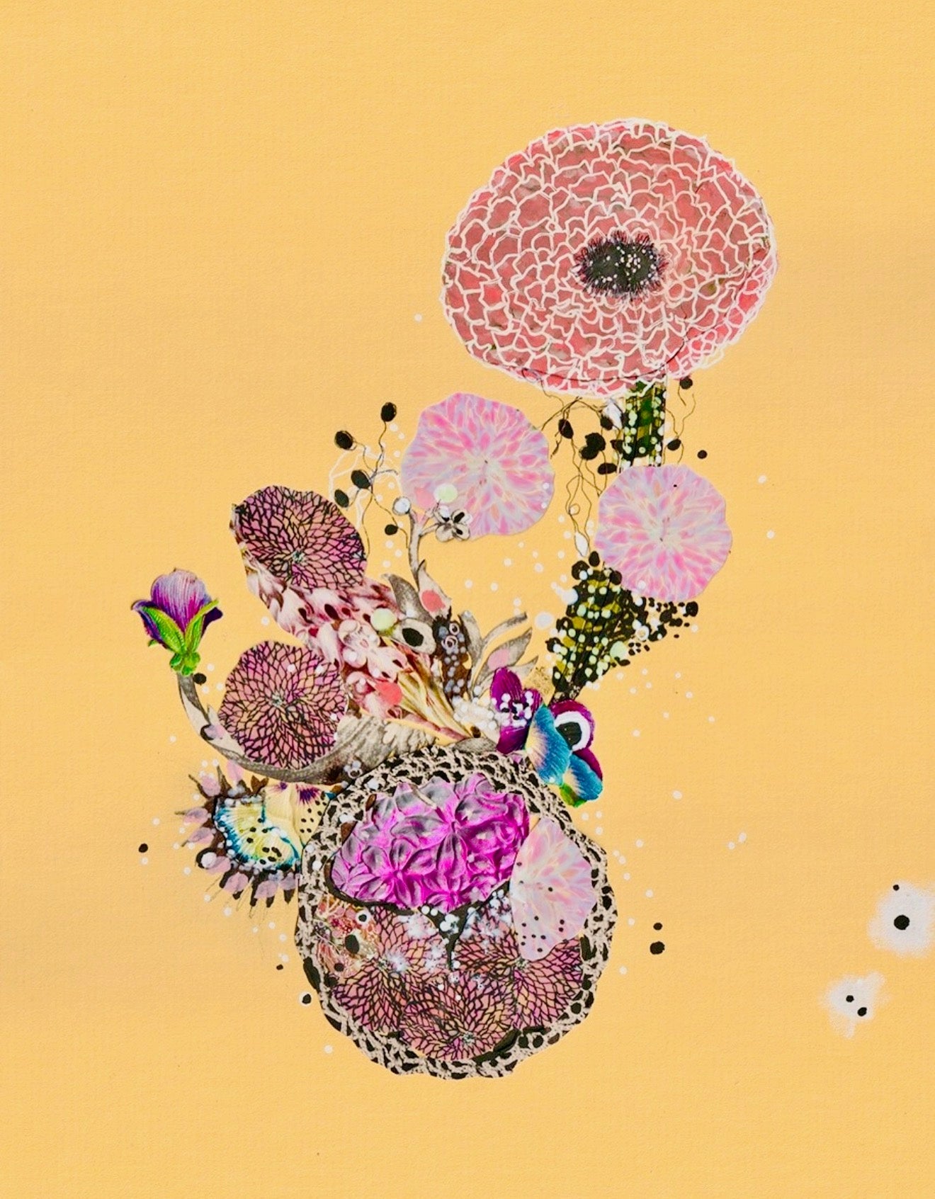 Pink Lemon & Prickly Branch by Jenny Brown