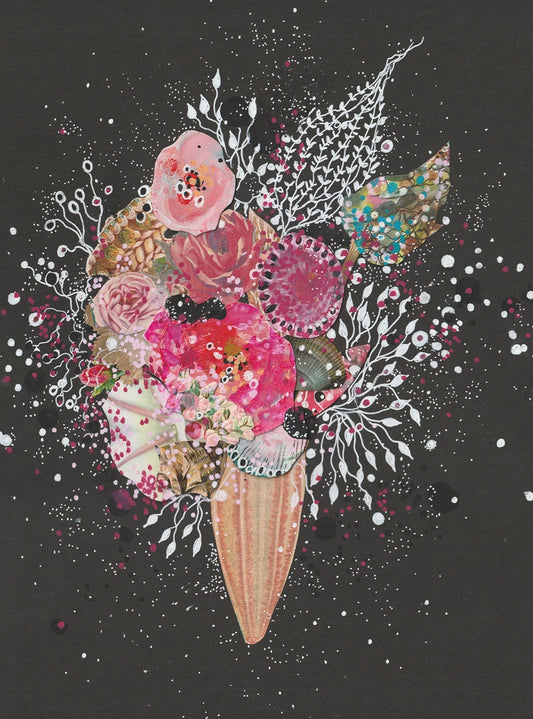 Pink offering to the Night Sky by Jenny Brown