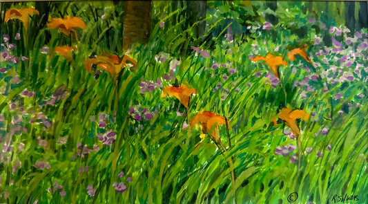 #684 Tiger Lillies Field by Regina Silvers