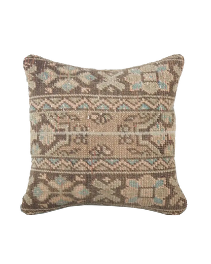 Muted Carpet Rug Pillow | 18ʺ × 18ʺ