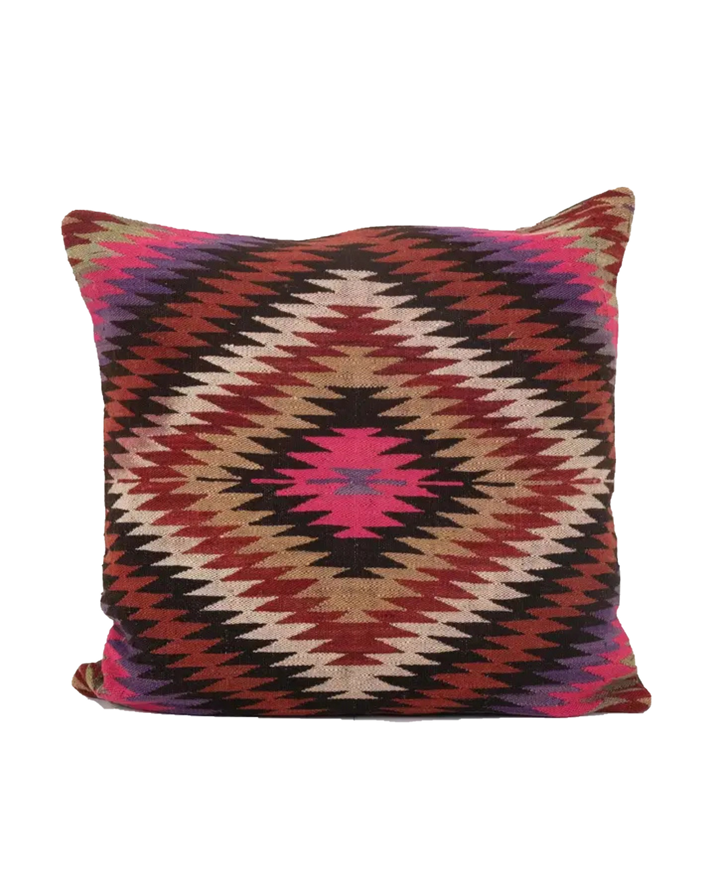 Organic Patterned Vintage Kilim Pillow | 24"