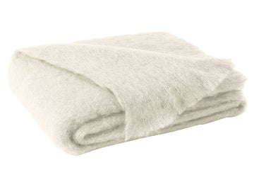 Lands Downunder | Mohair Throw Cream