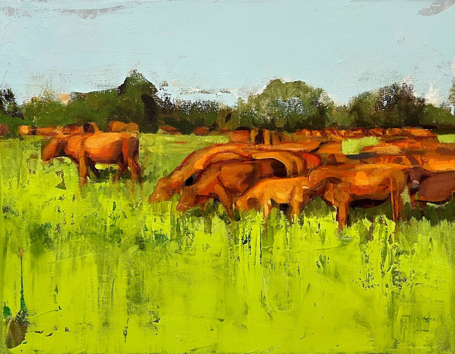 Nicolas V. Sanchez | Sunset Cows I