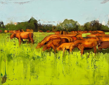 Nicolas V. Sanchez | Sunset Cows III