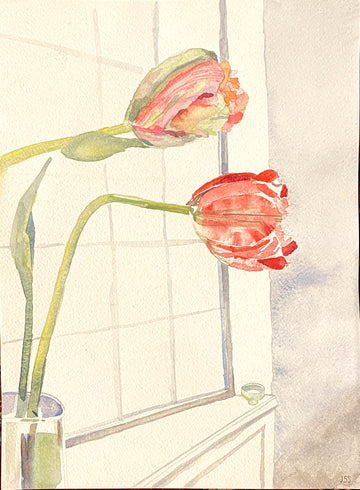 Julie Schaffer | Tulips on the Ledge 14