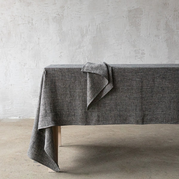 Linen Tablecloth Terra Fringe