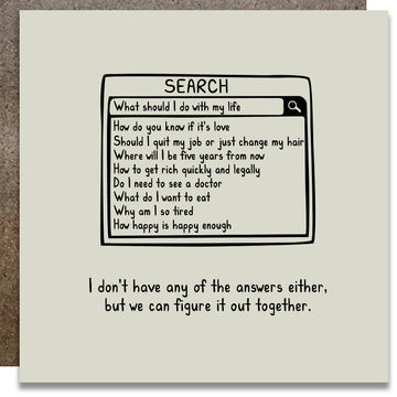 We Can Figure It Out Together Card