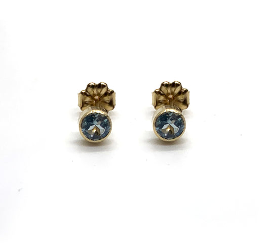 Selah Vie NYC | 14K Aquamarine studs
