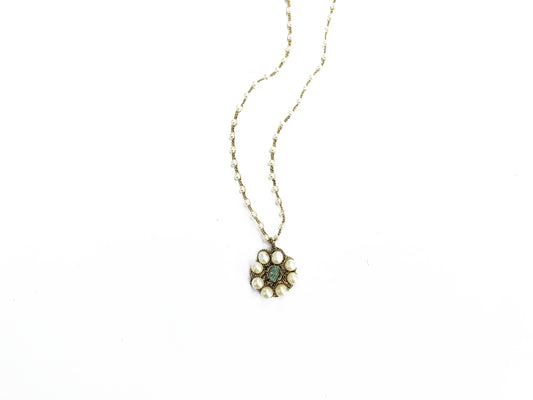 DANIELLE WELMOND |  Woven Pear Flower Necklace