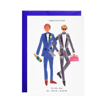 Mr and Mr Dashing - Greeting Card