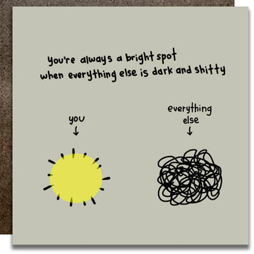 You're A Bright Spot Card