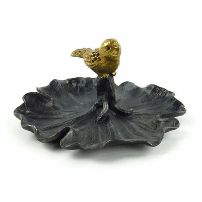 Pewter Bird jewelry dish