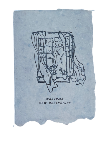 welcome new beginnings card