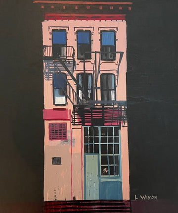 Lynne Wixon | Pink House with Green Door