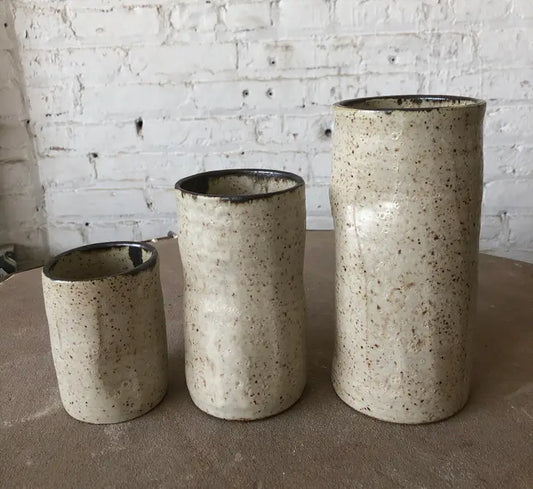 Gina DeSantis Ceramics | Cylinder Vase in Sand