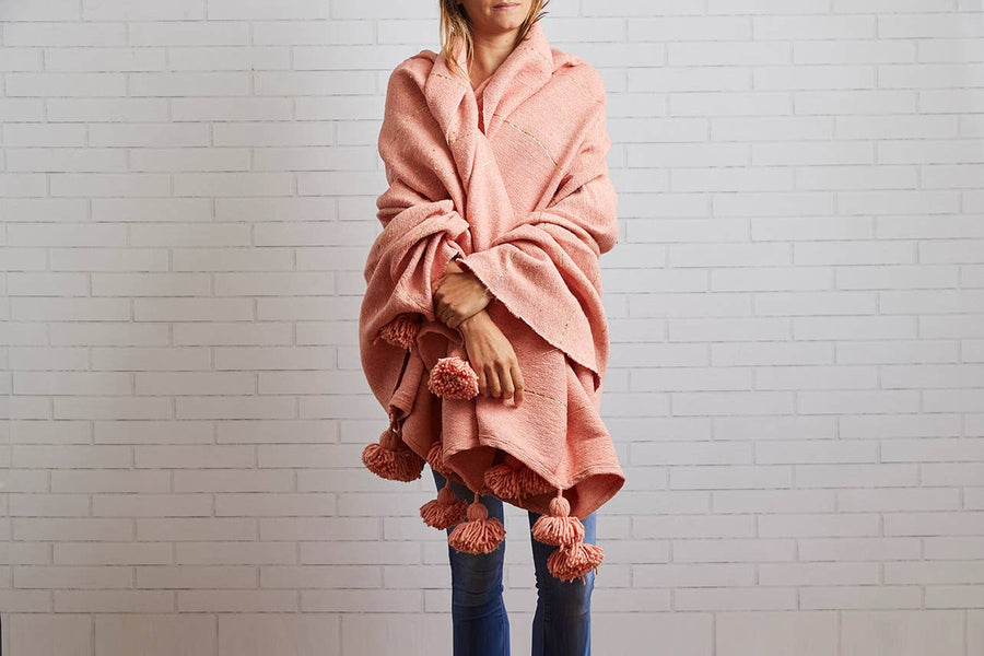 Moroccan Blanket- Pink