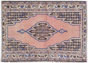 Vintage Persian Mazlagan 4'5