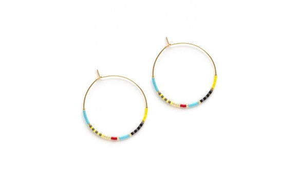 Japanese Seed Bead Hoops