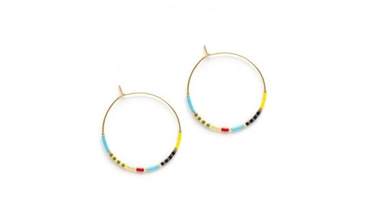 Japanese Seed Bead Hoops