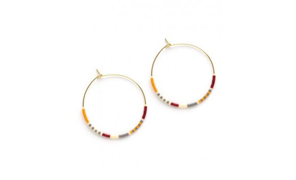 Japanese Seed Bead Hoops