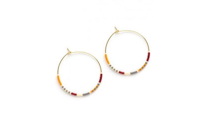 Japanese Seed Bead Hoops