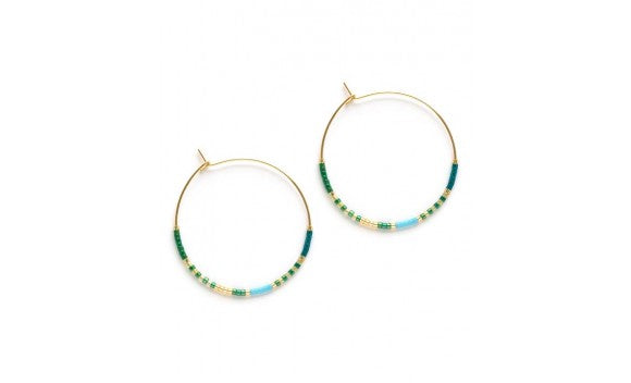 Japanese Seed Bead Hoops