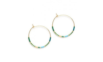 Japanese Seed Bead Hoops